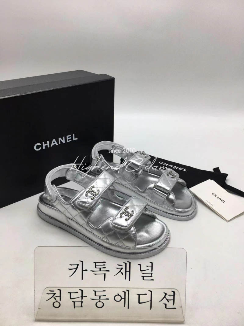 샤넬 벨크로 샌들