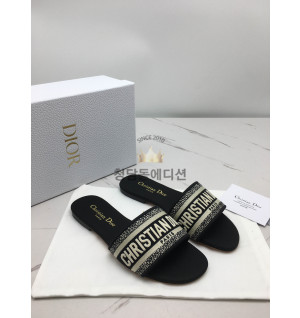 크리스찬 디올 슬라이드 슬리퍼 정품급 (1cm/5cm) (컬러 블랙)