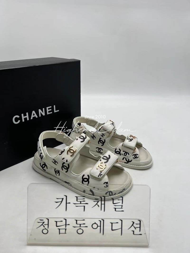 샤넬 벨크로 샌들