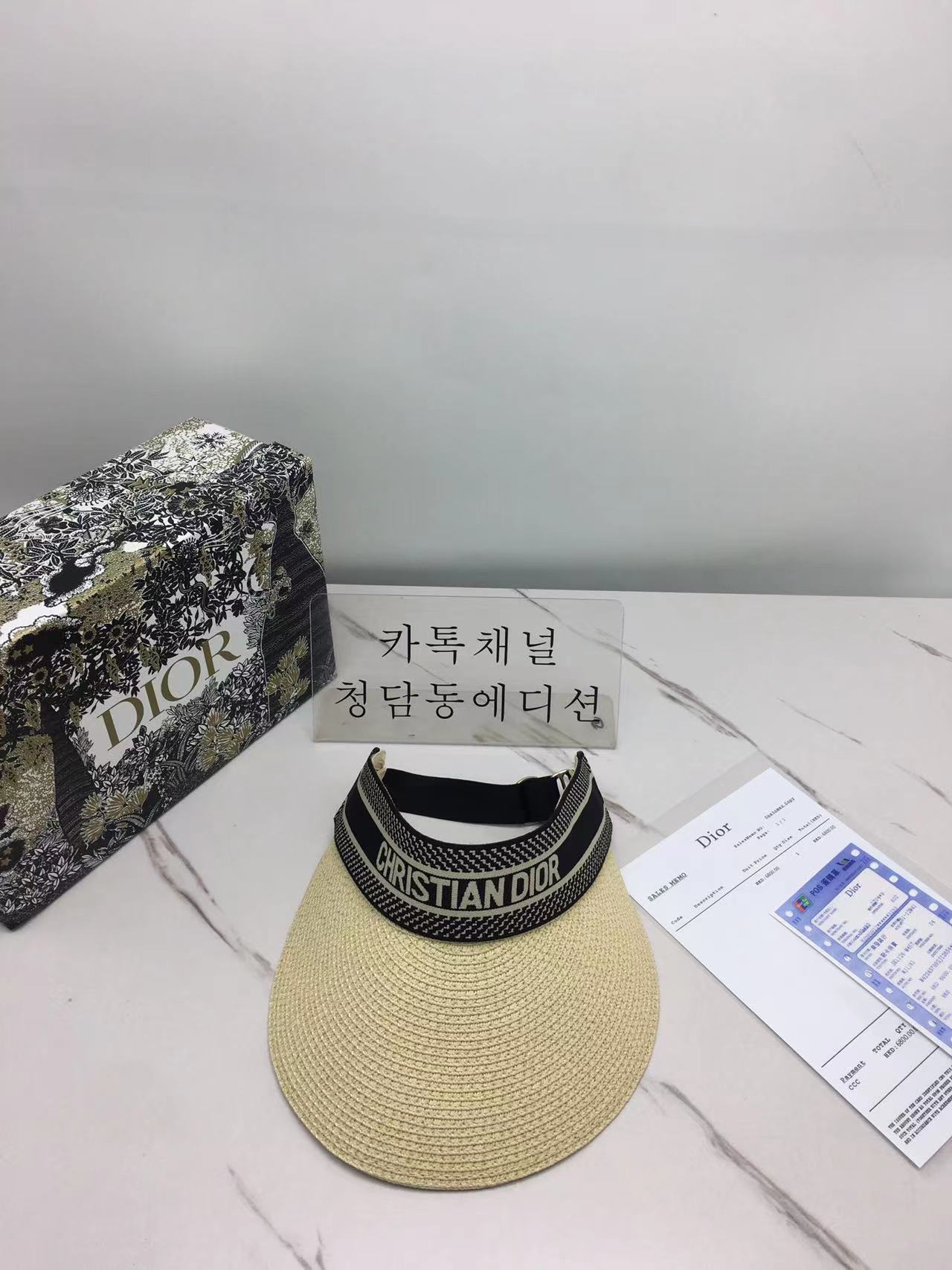 디올 캡모자 (컬러 블랙, 베이지)