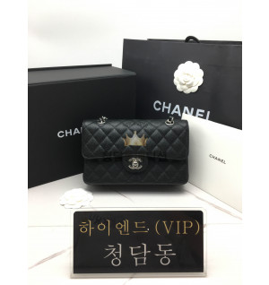 샤넬 클래식 캐비어 플랩백 스몰 23cm 은장 (하이엔드급)