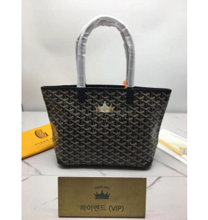 고야드 아르투아 지퍼달린 쇼퍼백 PM / MM (컬러 블랙)