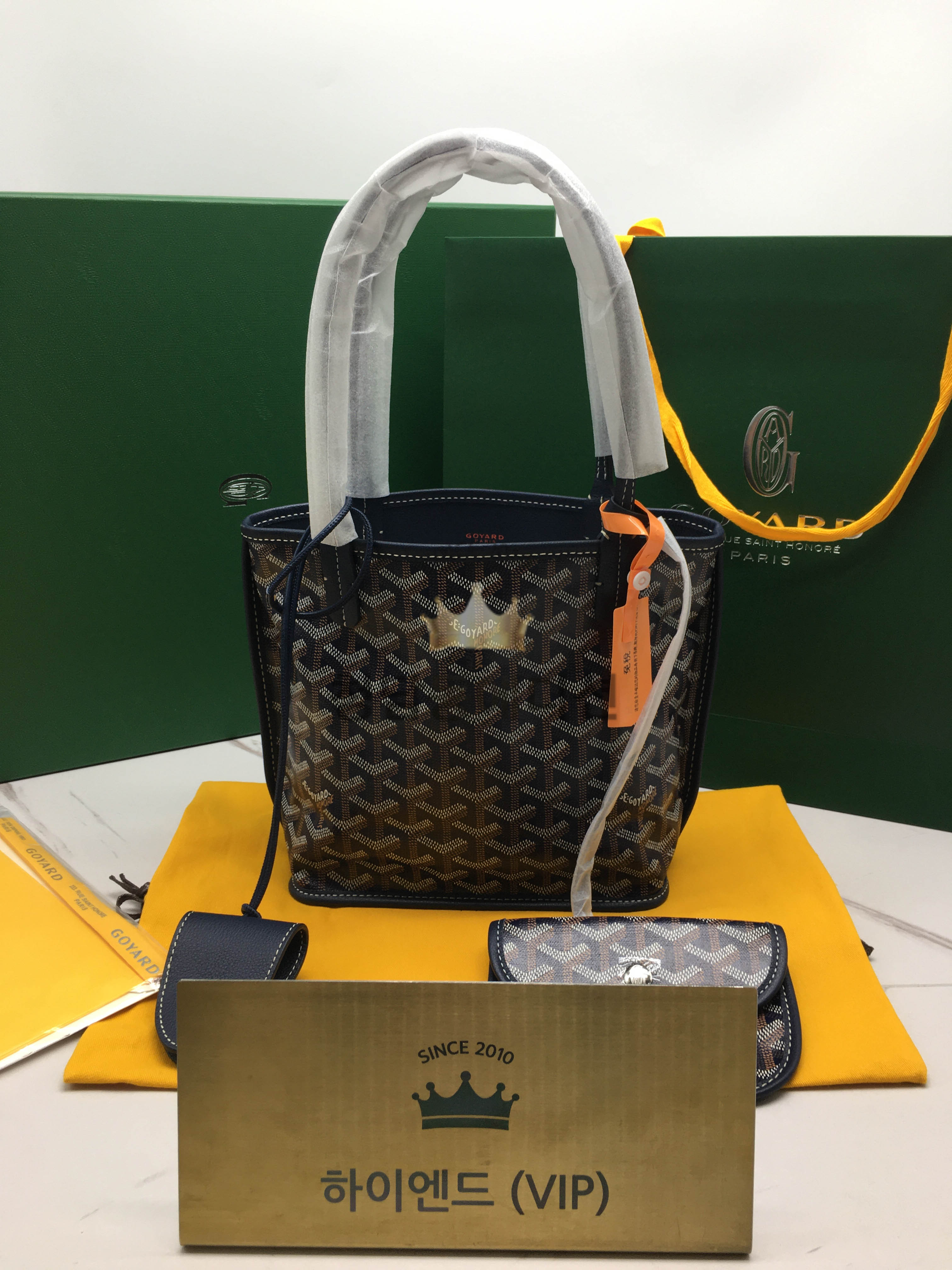 고야드 미니 앙주백 20cm (컬러 네이비)