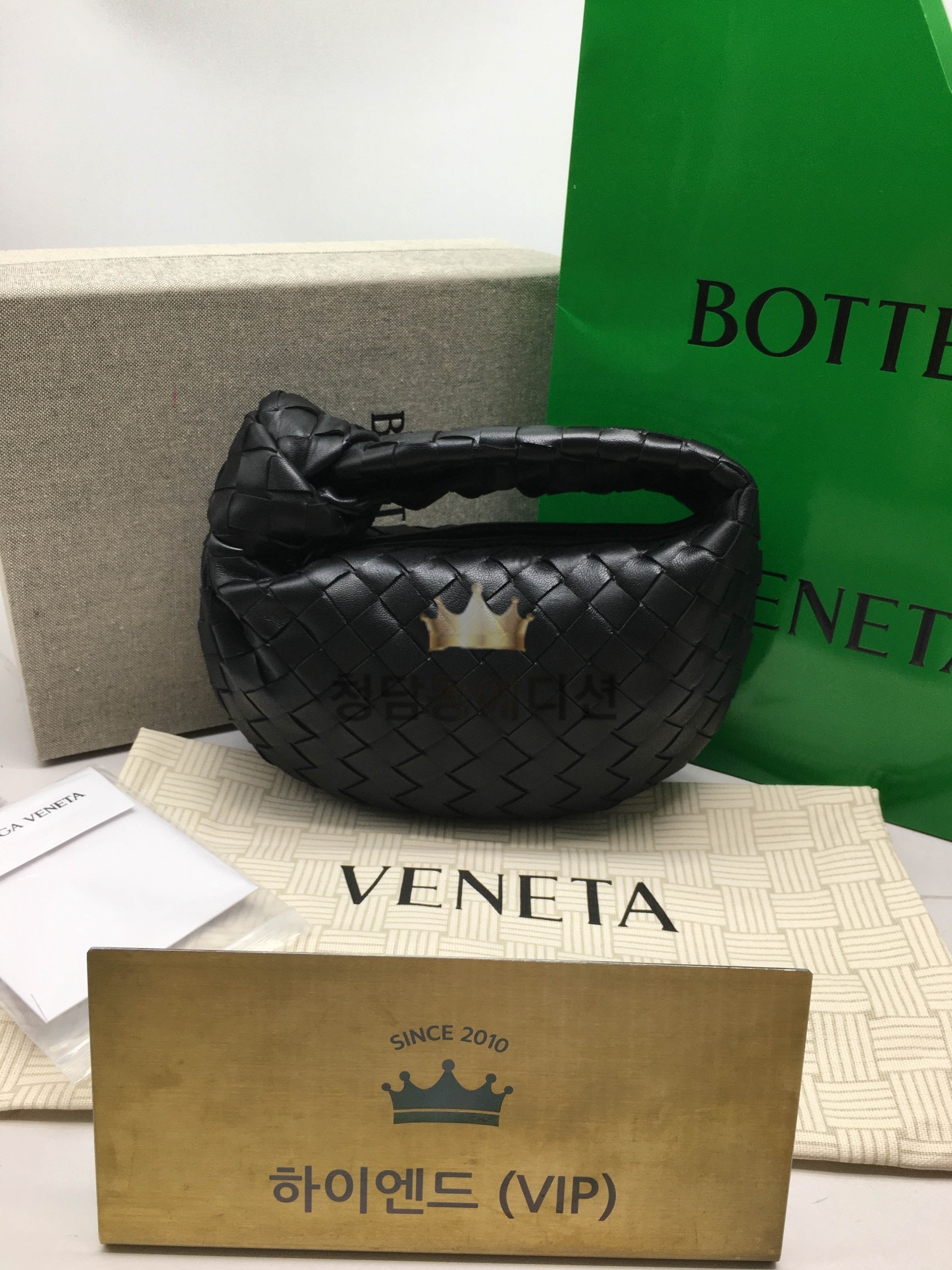 보테가베네타 미니 조디백 (컬러 블랙 / 은장)