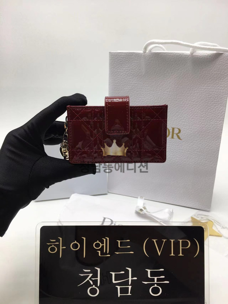 디올 까나쥬 페이던트 아코디언 카드지갑