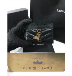 생로랑 모노그램 퀼팅 카드홀더 423291