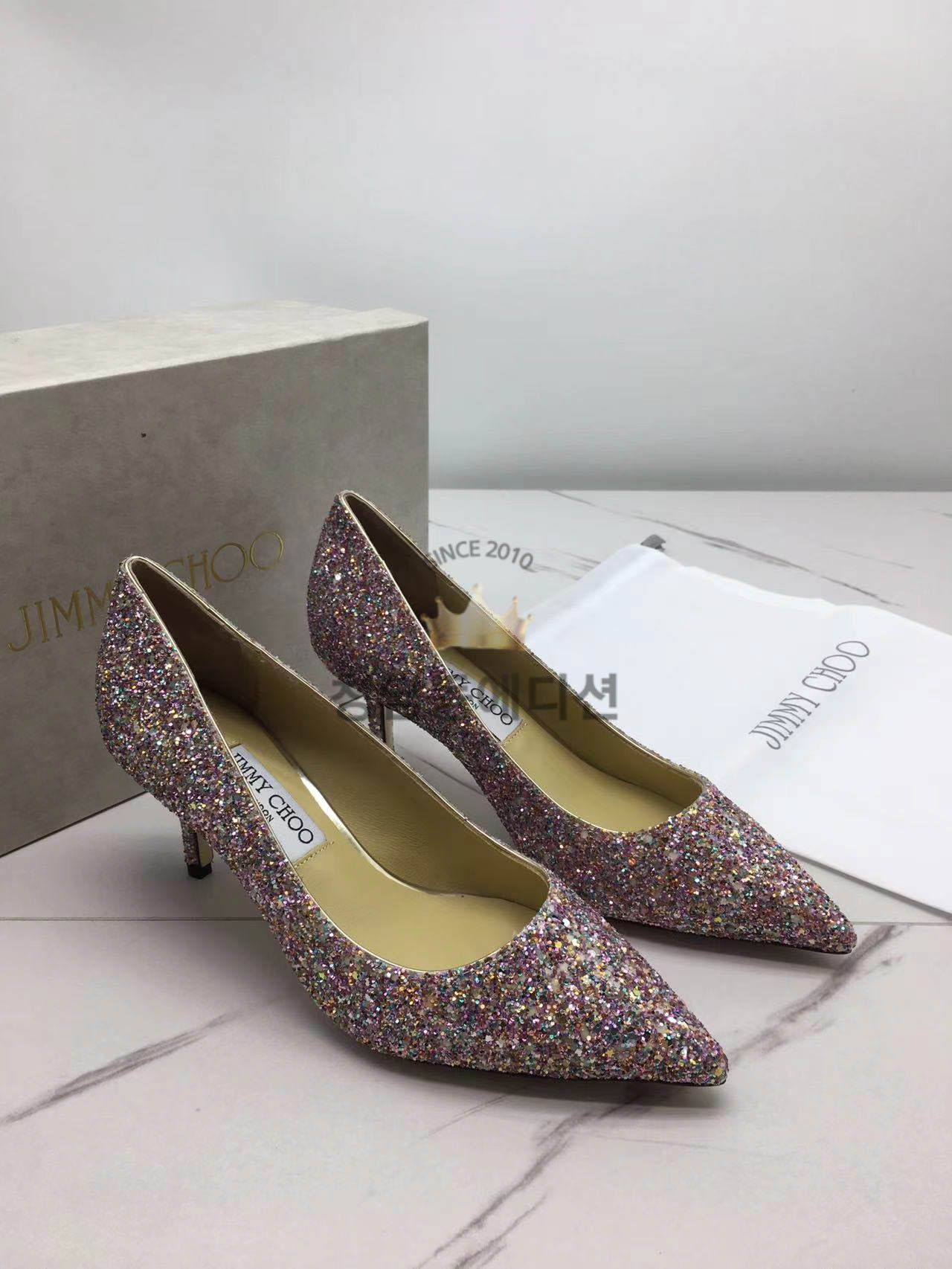 지미추 로미 펌프스 (6.5cm/8.5cm)