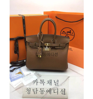 에르메스 버킨 반수공 (컬러 골드 금장)