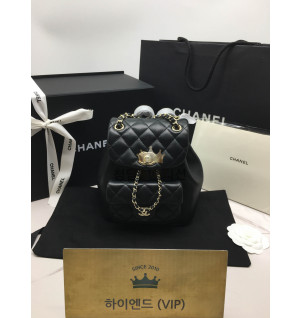 샤넬 22A 듀마 백팩 스몰 램스킨