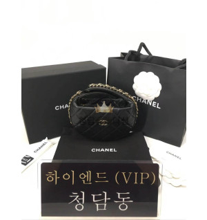 샤넬 23C 시즌 CC로고 파우치백 램스킨