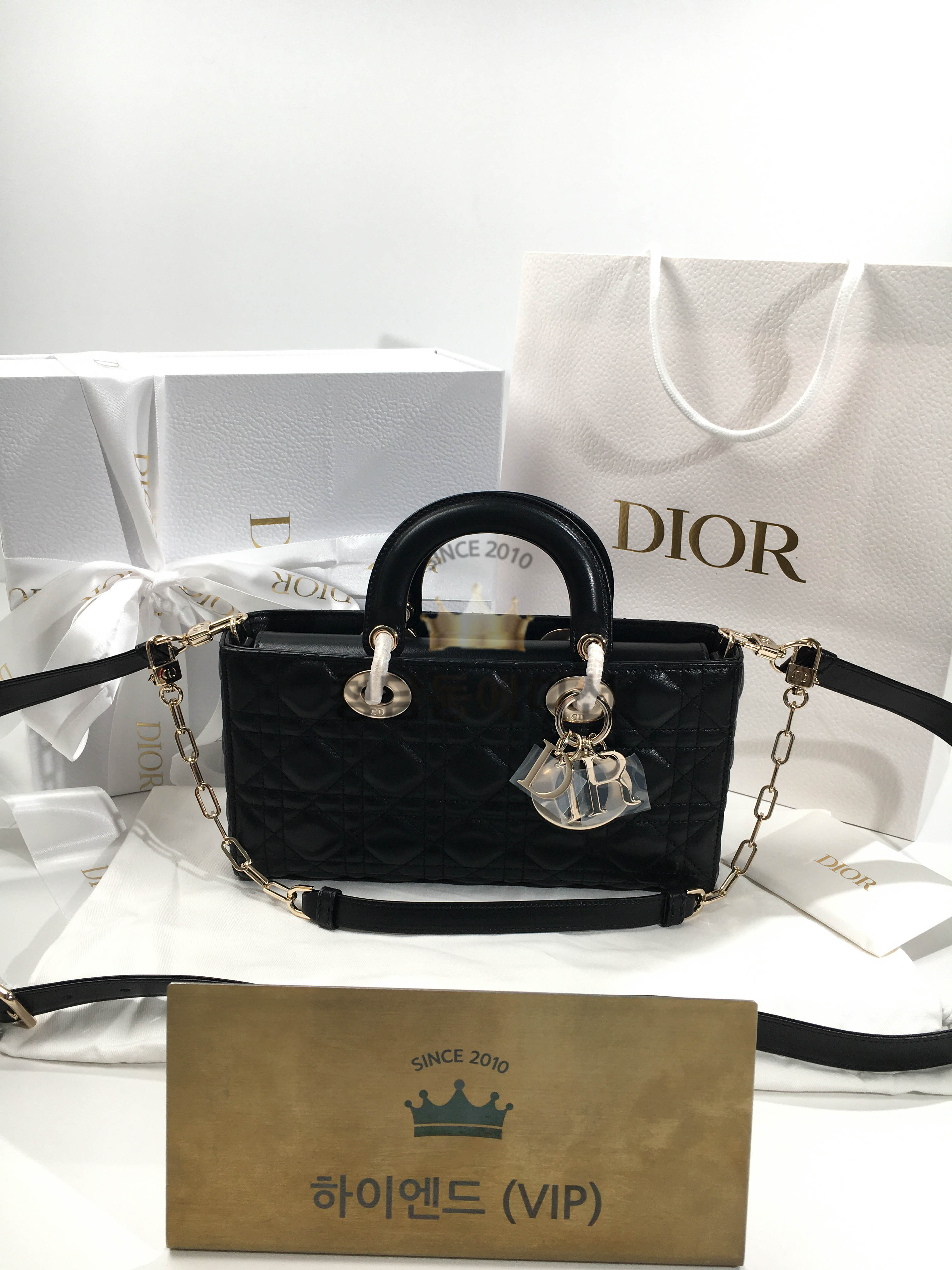 디올 CD-JOY 까나쥬 숄더백 미디움