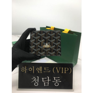 고야드 빅투와르 반지갑 (컬러 블랙)