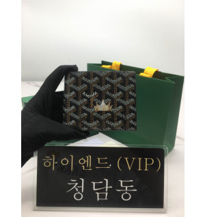 고야드 빅투와르 반지갑 (컬러 블랙)
