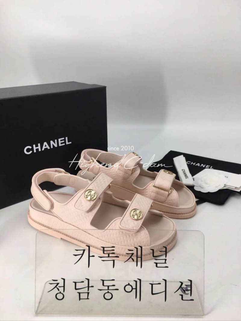 샤넬 벨크로 샌들