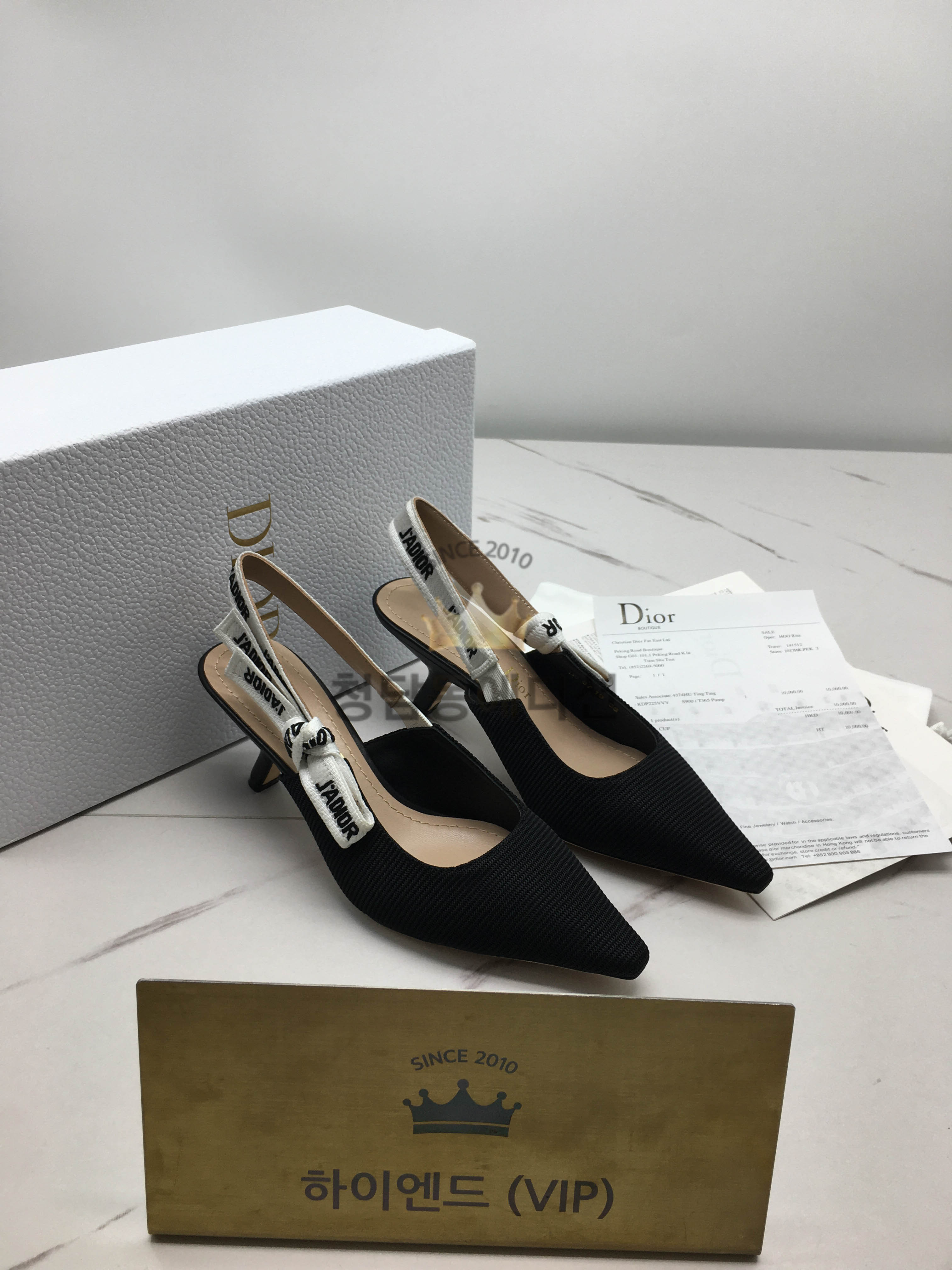 디올 j'a dior 슬링백 미들 힐 (내부각인 버전)