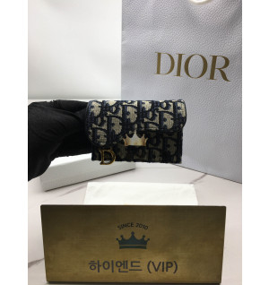 디올 오블리크 새들 카드지갑