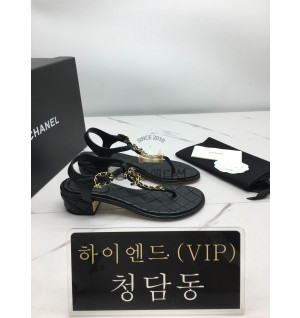 샤넬 19 cc로고 샌들