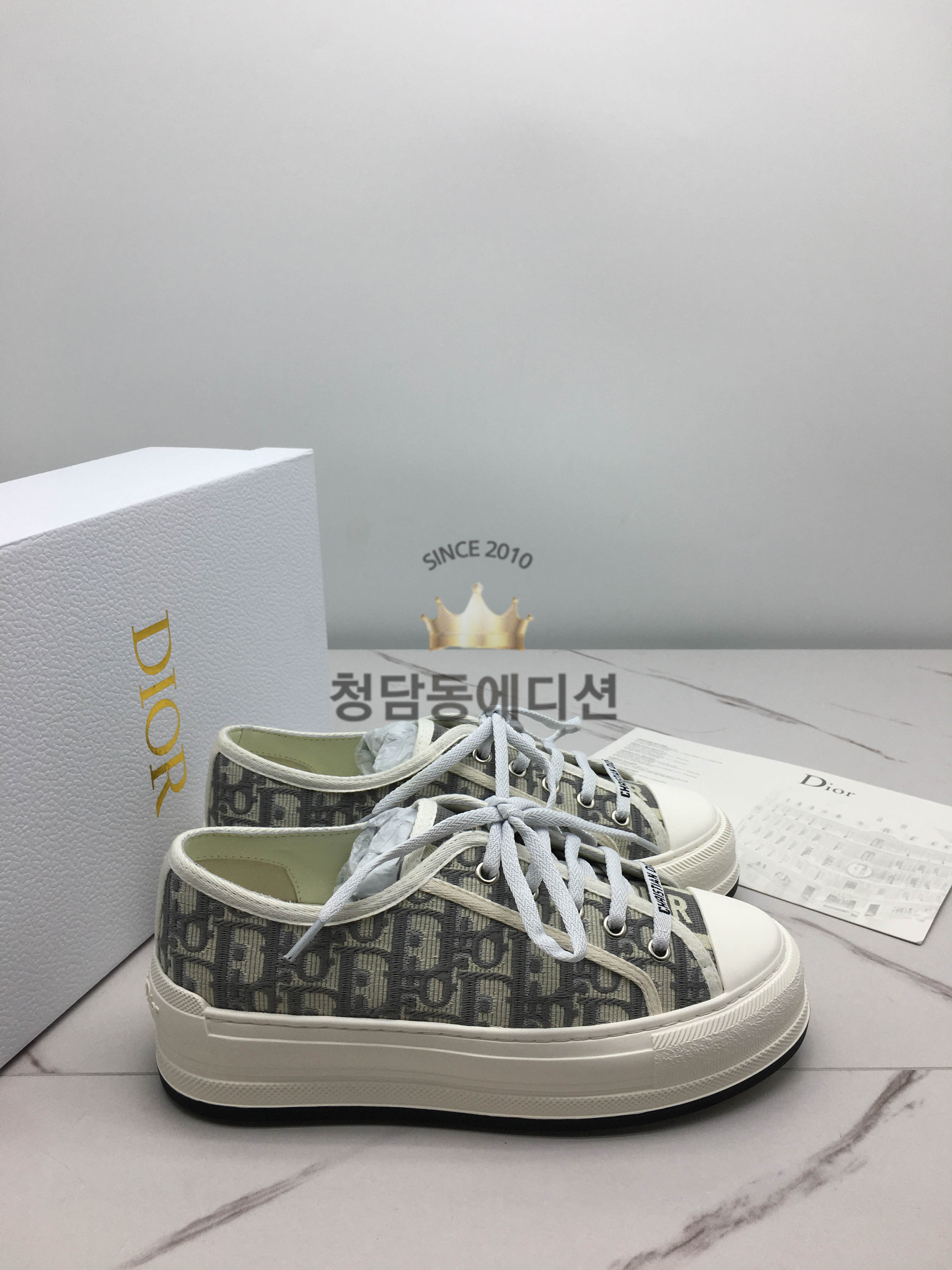 디올 워크앤디올 플랫폼 스니커즈