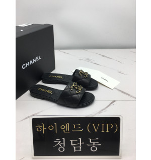 샤넬 퀼팅 cc 슬리퍼