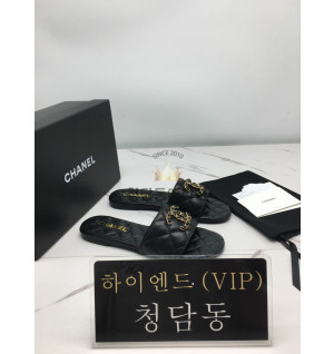 샤넬 퀼팅 cc 슬리퍼