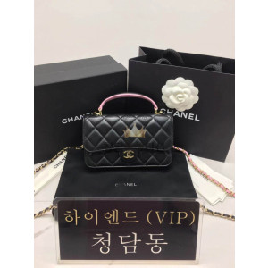 샤넬 23P 뉴미니 탑핸들 WOC