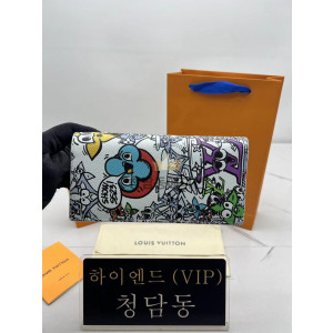 루이비통 브라짜 월릿 모노그램 코믹스 코티드 캔버스 M82011