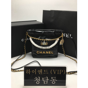 샤넬 22K 펄 체인 미니 22백