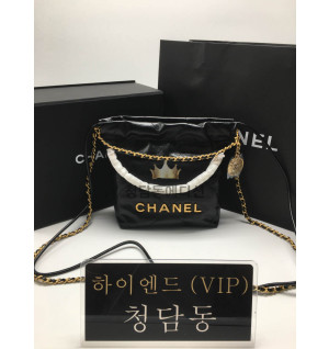 샤넬 22K 펄 체인 미니 22백