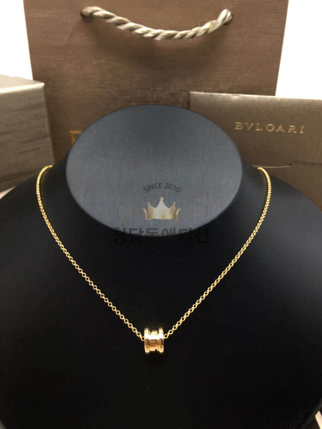 불가리 비제로원 목걸이 (V-gold소재) (컬러 옐로우골드, 로즈골드)