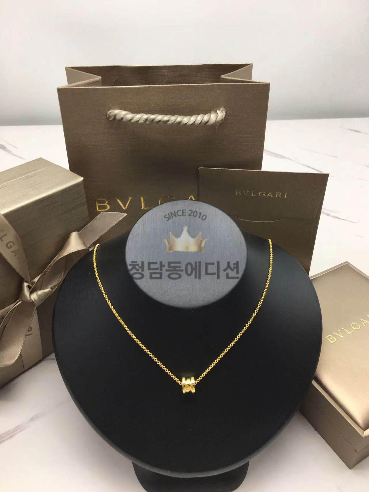 불가리 비제로원 목걸이 (V-gold소재) (컬러 옐로우골드, 로즈골드)