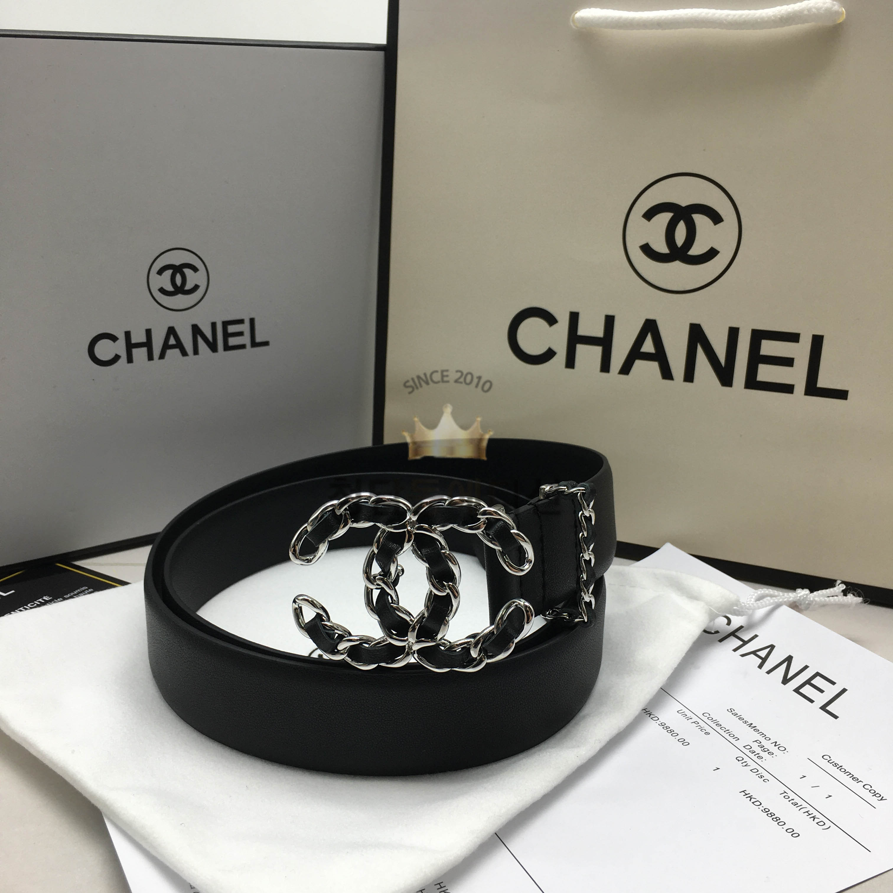 샤넬 제니 벨트 (컬러 실버, 골드) (너비 3cm)