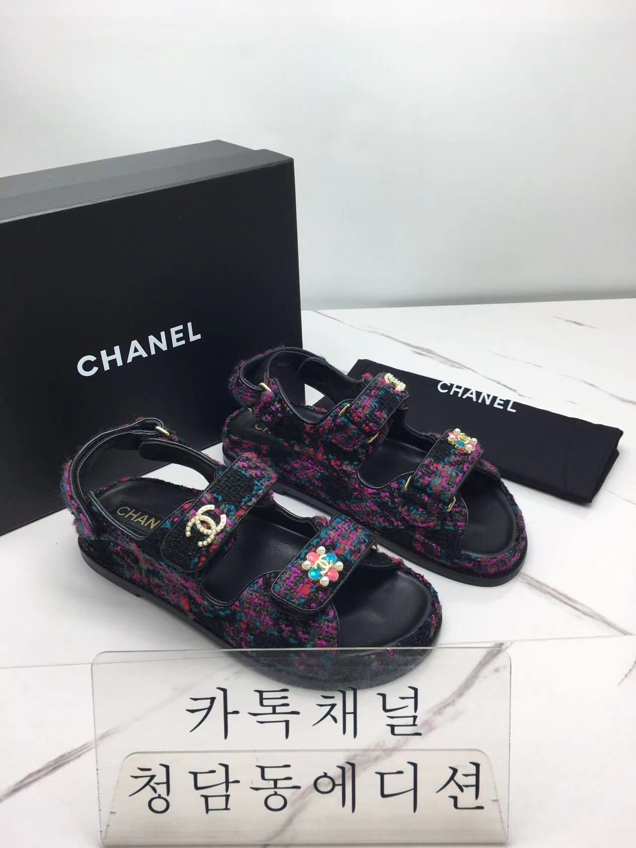 샤넬 신상 벨크로 샌들