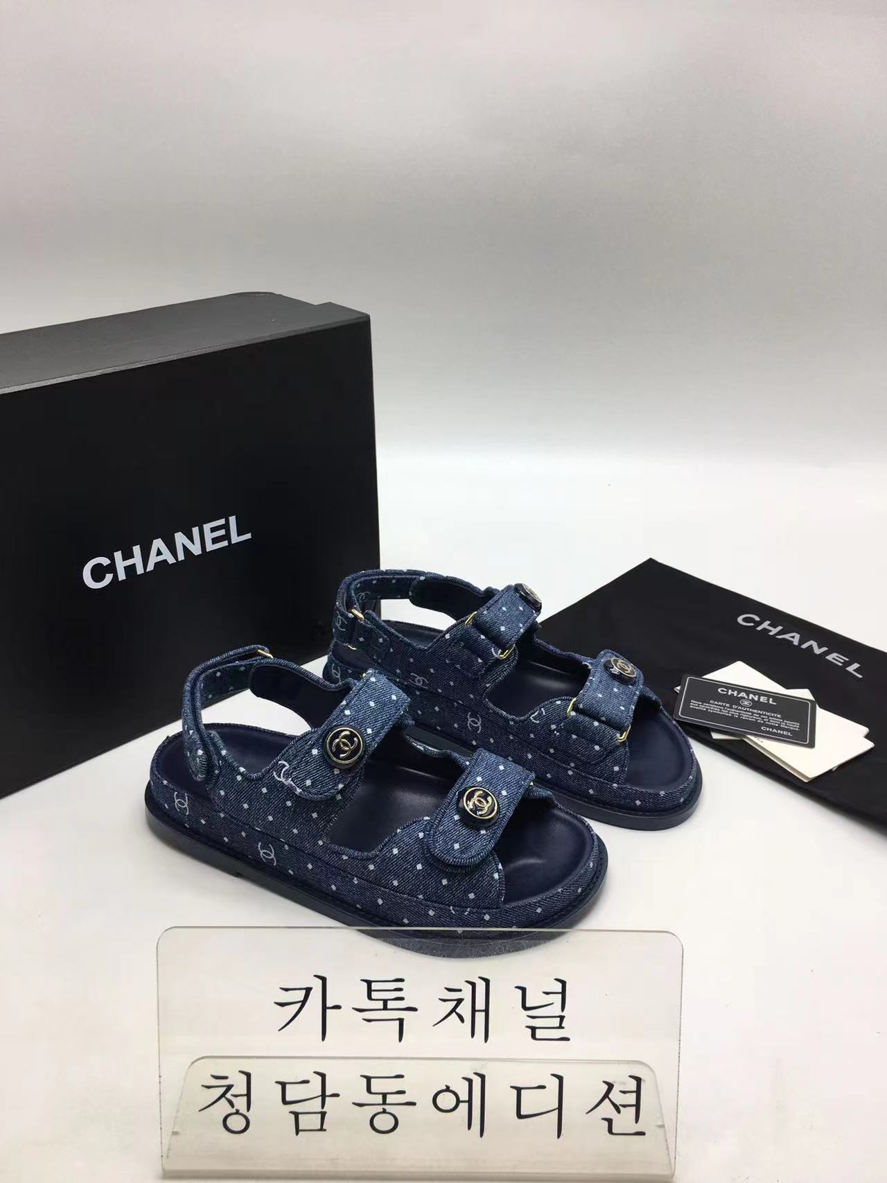 샤넬 신상 벨크로 샌들