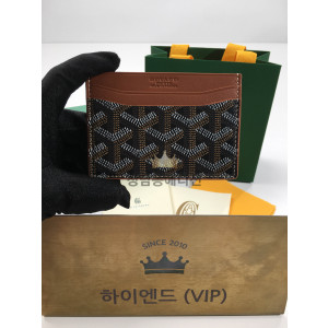 고야드 생쉴피스 카드홀더 (컬러 블랙탄 브라운)