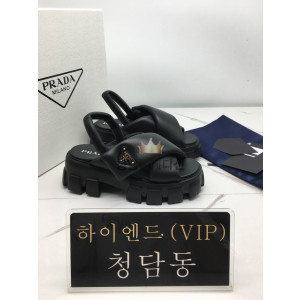 프라다 모놀리스 나파 샌들 (컬러 블랙, 화이트)