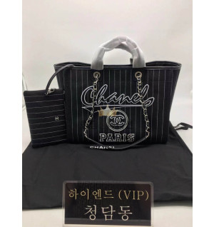 샤넬 23P 스트라이프 도빌백