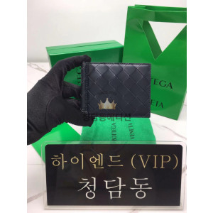 보테가베네타 인트레치아토 클립형 지갑 592626 (내부 노란색)