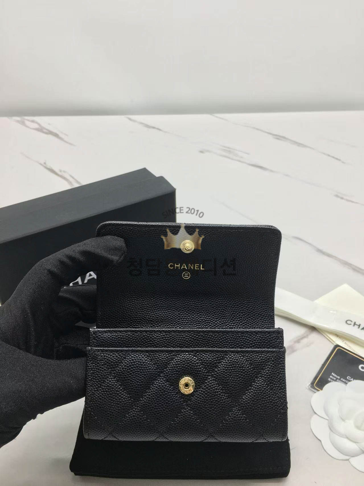 샤넬 트위스트 CC로고 카드지갑 AP3342