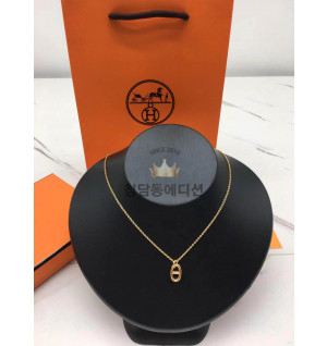 에르메스 hermes 샹달 목걸이 (V-gold소재) (컬러 골드,화이트골드)