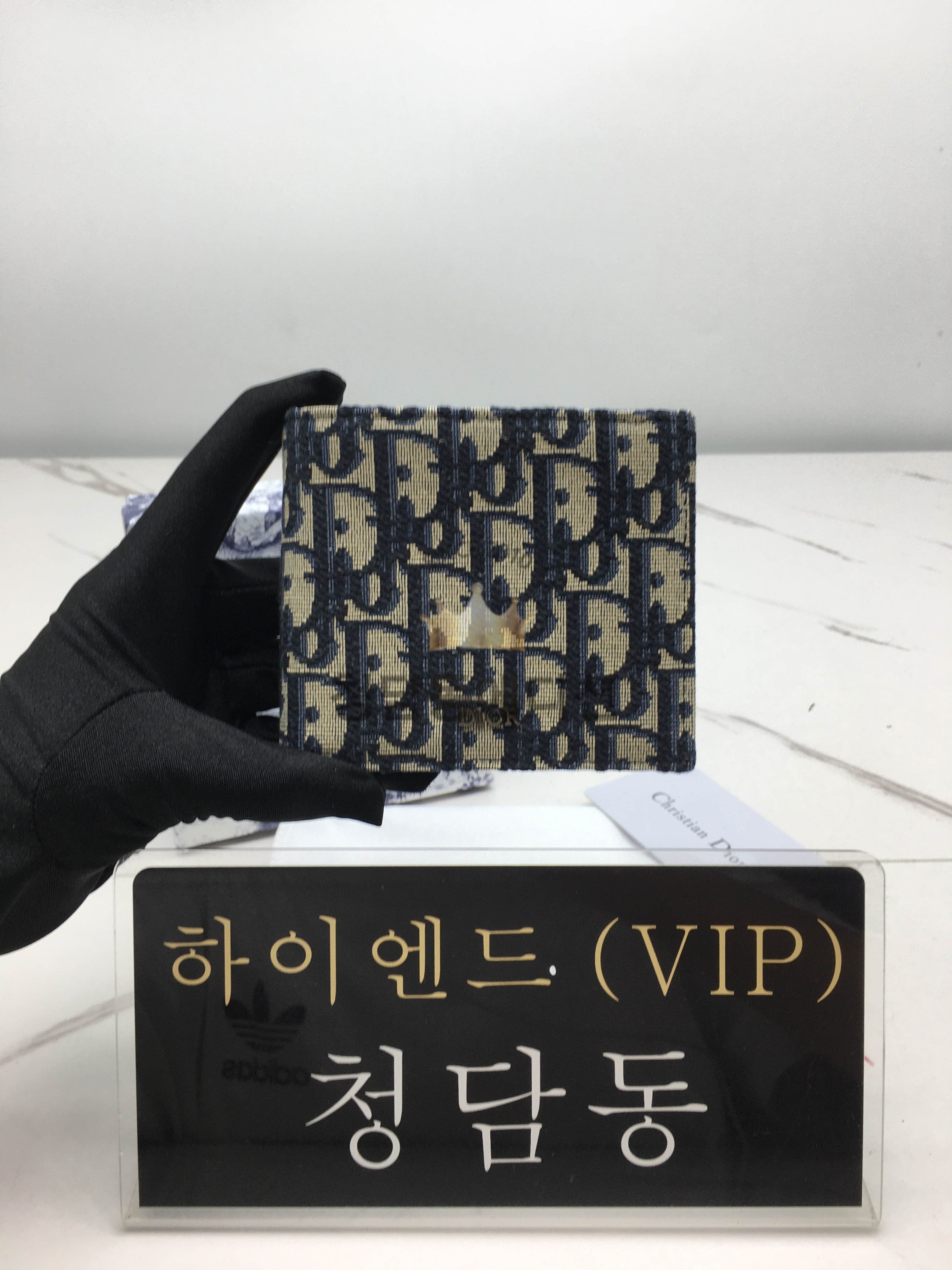 디올 오블리크 반지갑