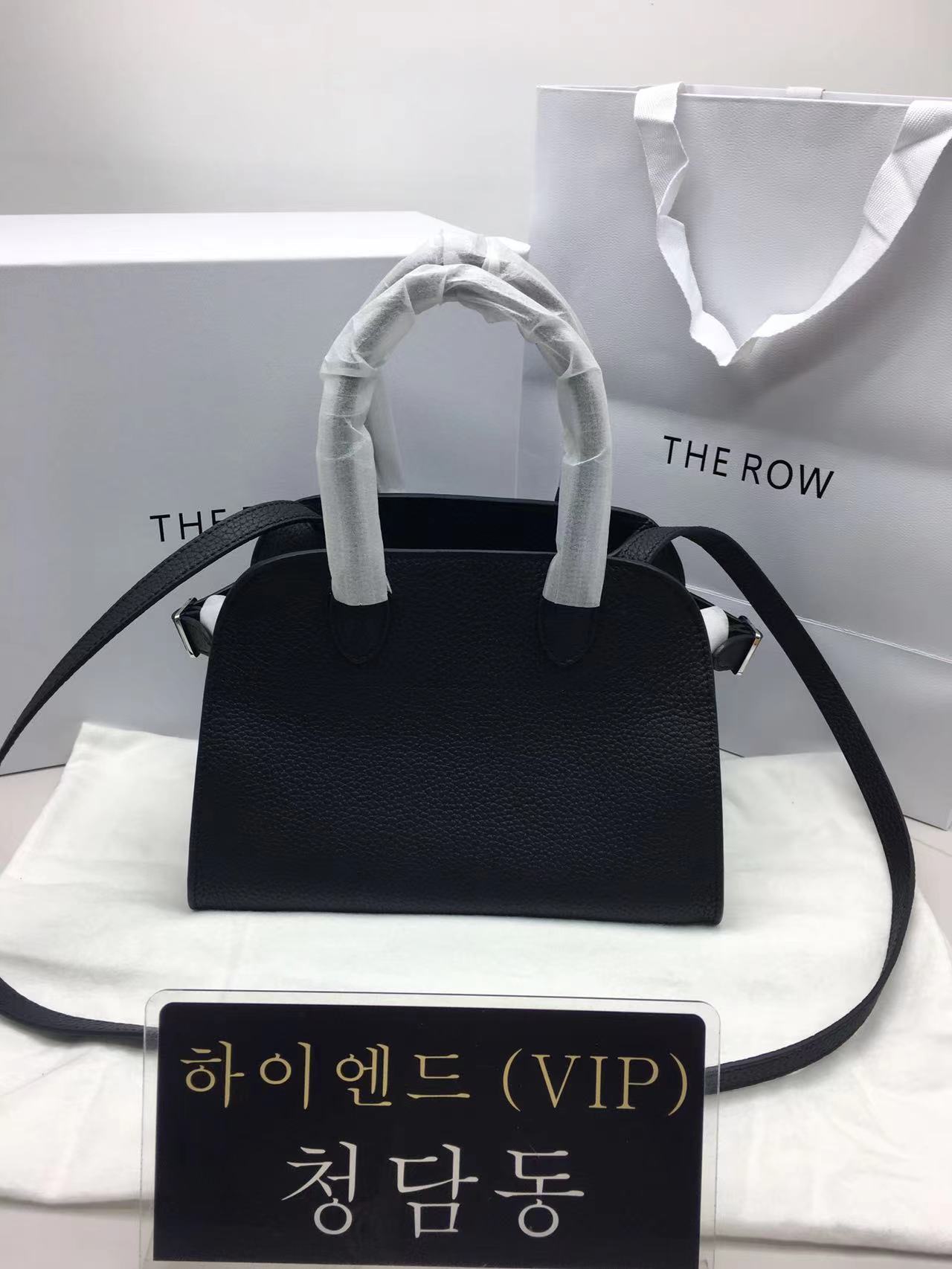 더 로우 the row n/s 마고 10 백 그레인 레더 실버