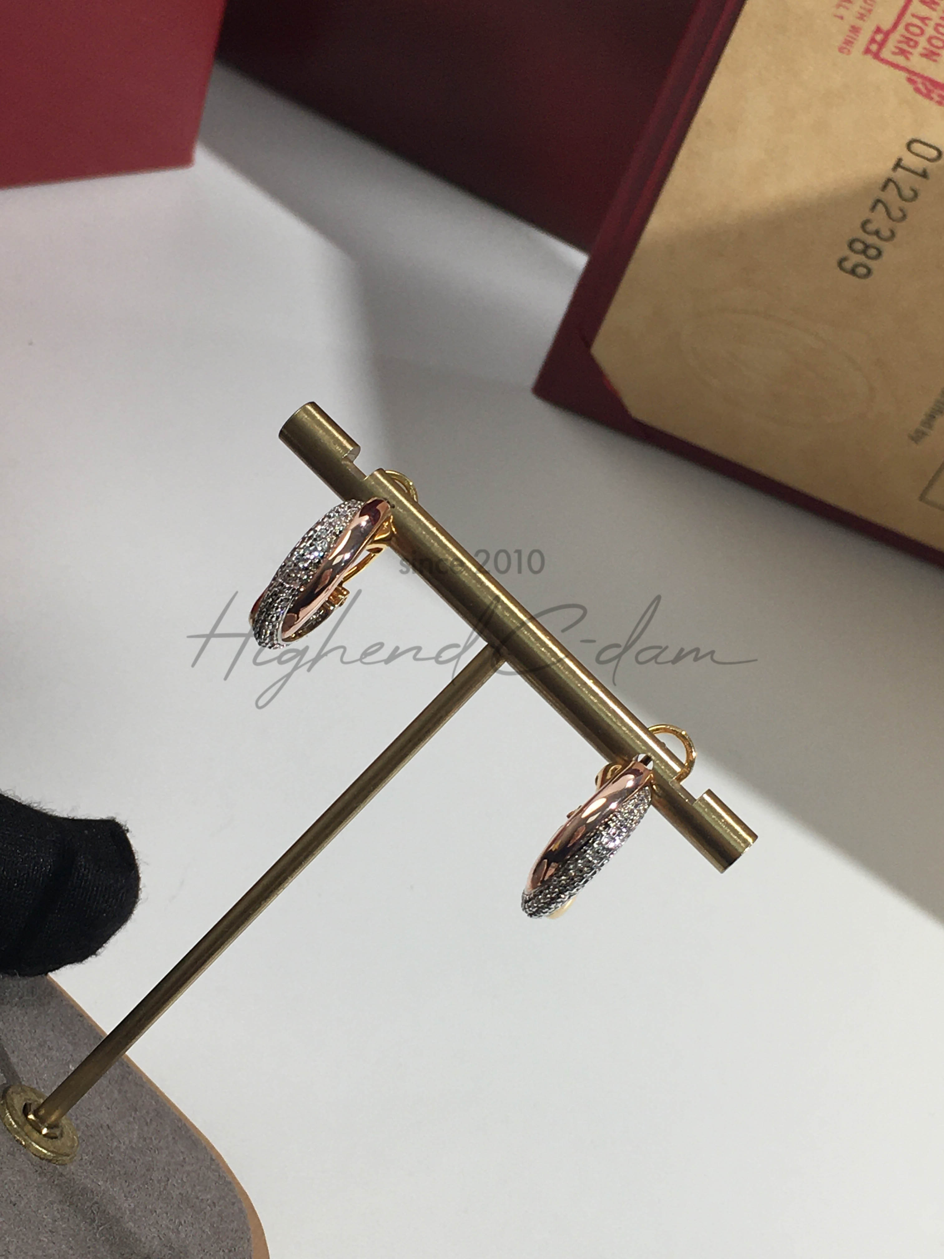 까르띠에 cartier 트리니티 다이아 귀걸이