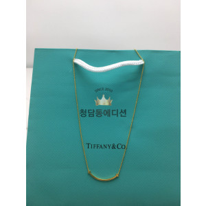 티파니 스마일 목걸이 민무늬 (3COLOR) (V-gold소재)