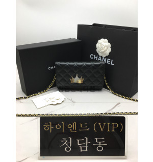 샤넬 클래식 플랩 woc 체인 윌릿 금장 (upgrade ver.)