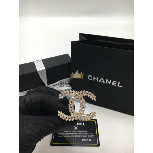 샤넬 CC로고 크리스탈 브로치 ABA563 B10721 NN527 (컬러 라이트골드)