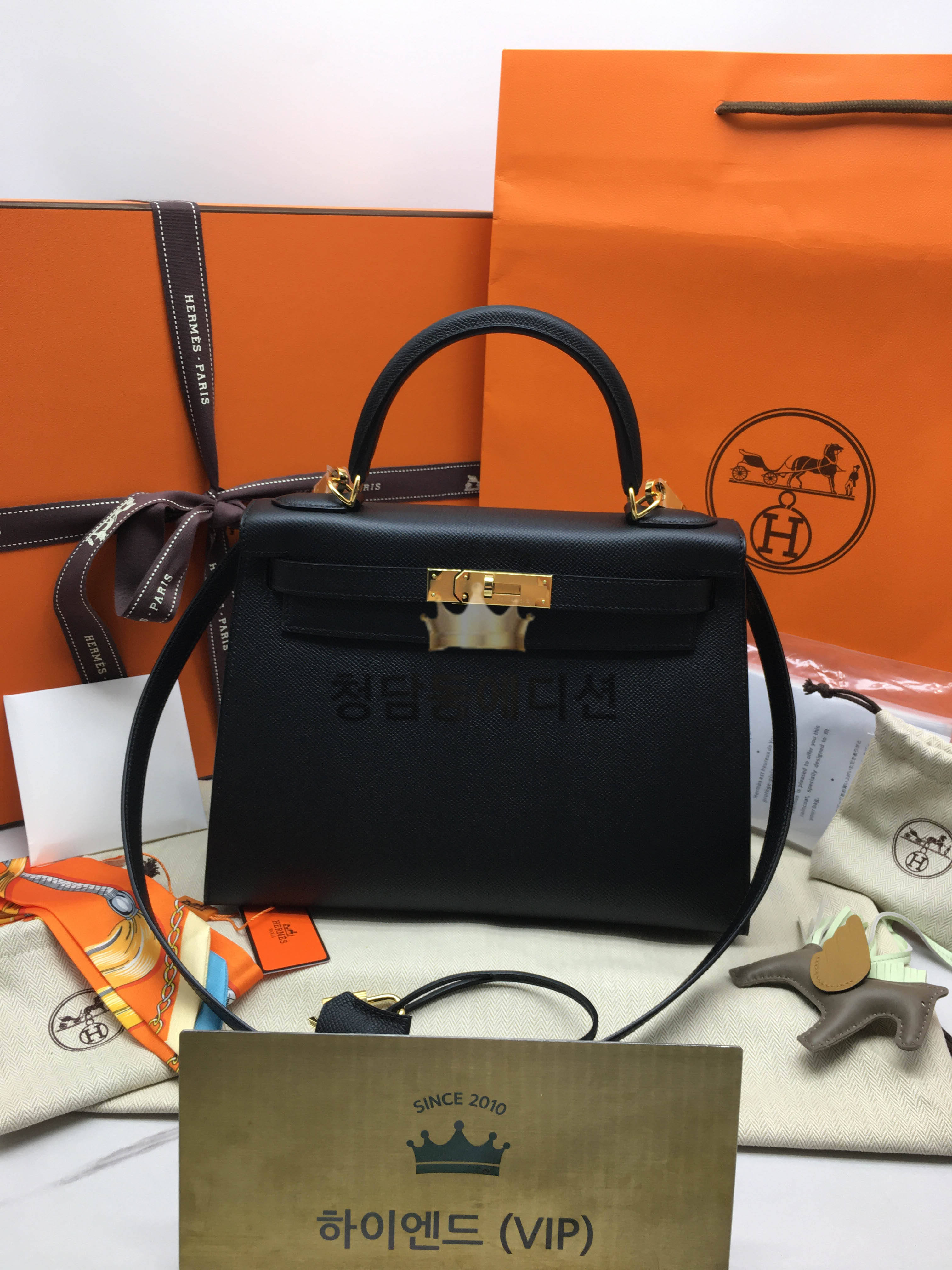 에르메스 켈리28 (컬러 누아)