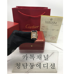 해외까르띠에 탱크루이 라지 로즈골드 WGTA0011