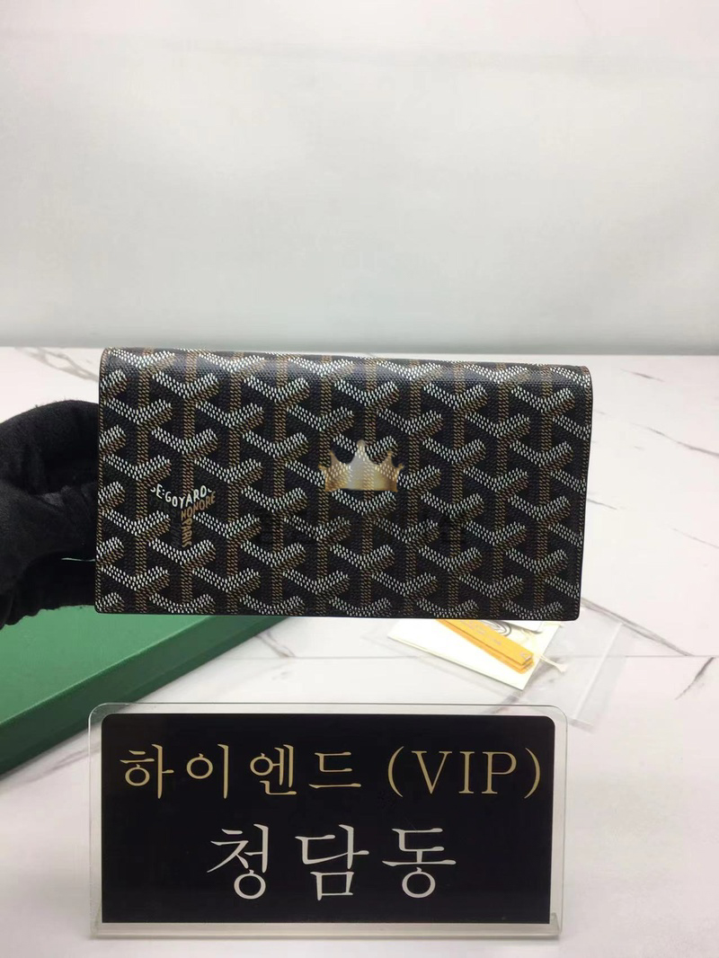 고야드 리슐리유 플랩 장지갑 (똑딱이버전) (컬러 블랙)