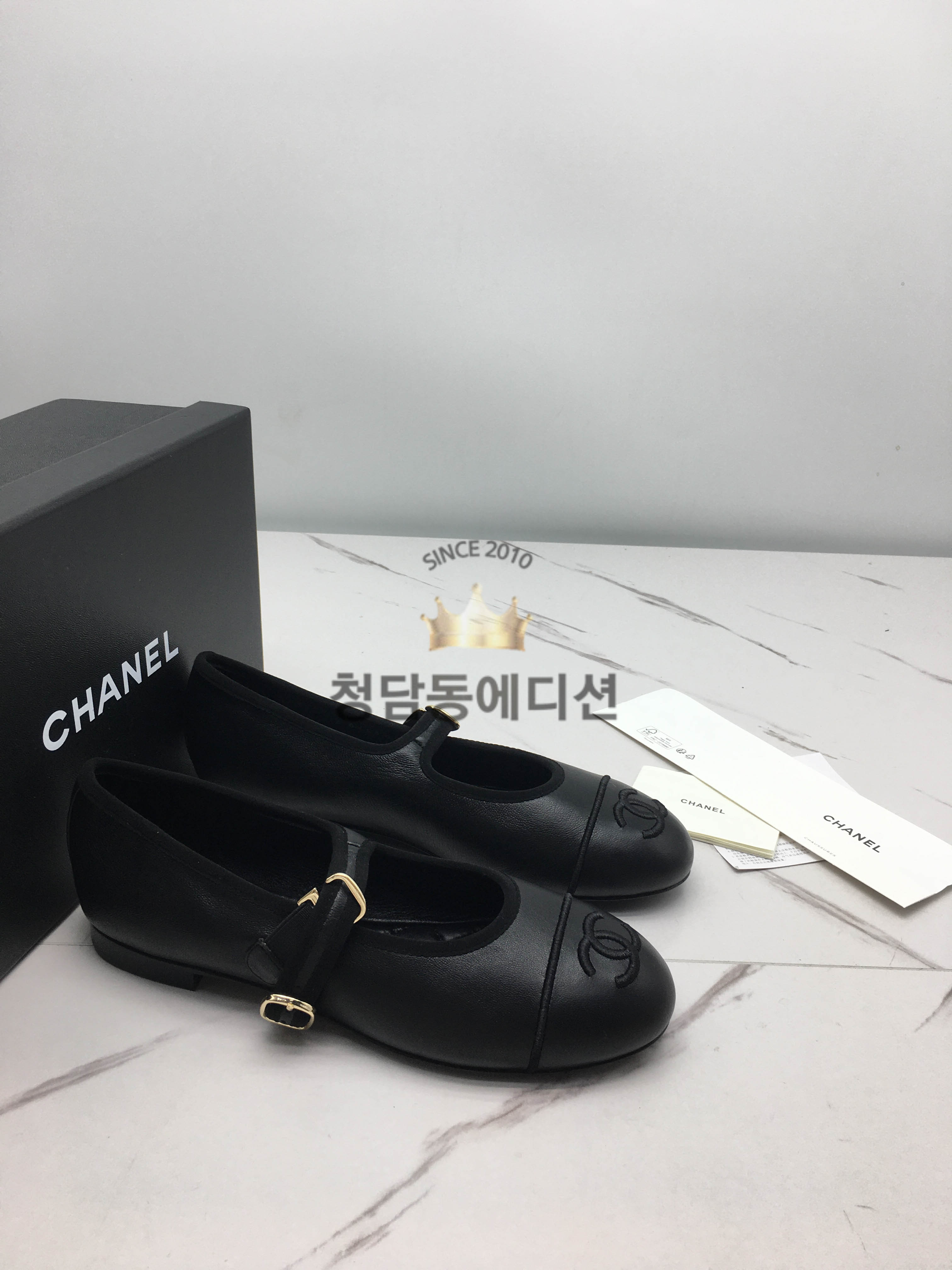 샤넬 메리제인 램스킨 레퍼런스 (컬러 블랙)