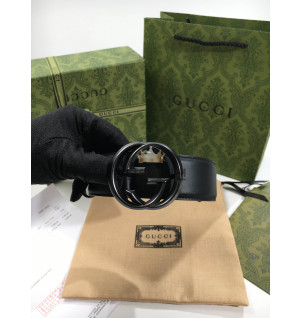 구찌 인터로킹G 레더 벨트 4cm